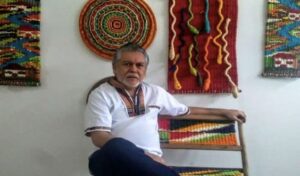 Archivo particular. Maestro Sergio Ducón quien recibió el título de maestro artesano en 2010 y apoya procesos de educación con la comunidad a través del arte del trabajo del Fique y otros elementos propios de la región.